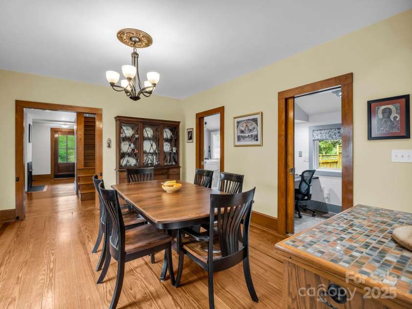 55 Lanier Street, Tryon, NC 28782.  MLS# CAR4276208, YatesRealty ID 24579. Room to the right is an office and the left is the laundry room