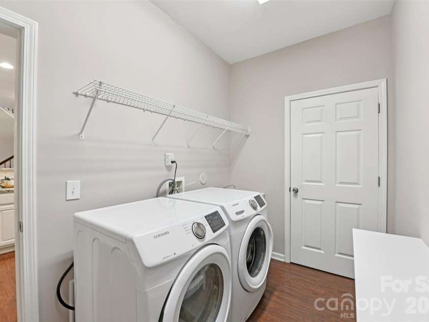 8603 Bookwalter Court, Charlotte, NC 28277.  MLS# CAR4340517, YatesRealty ID 24586. First Floor Laundry