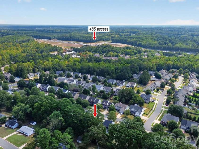 7709 Greylock Ridge Road, Matthews, NC 28105.  MLS# CAR4425798, YatesRealty ID 24593. Access from I 485