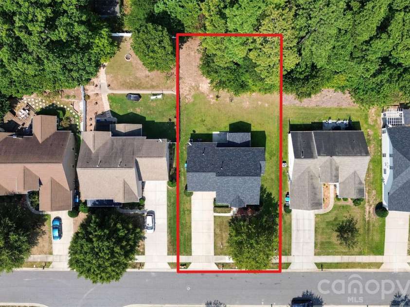 7709 Greylock Ridge Road, Matthews, NC 28105.  MLS# CAR4425798, YatesRealty ID 24593. From the Air