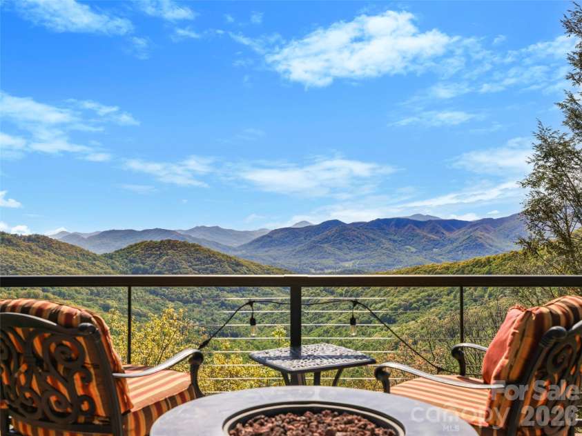 110 Soaring Mountain Drive, Waynesville, NC 28786.  MLS# CAR4378537, YatesRealty ID 24602. Amazing treetops setting and views