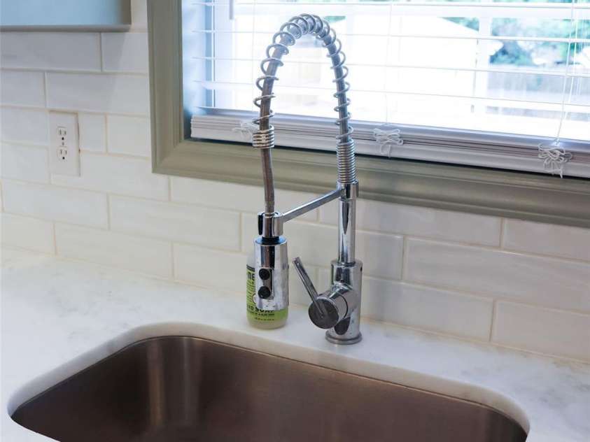 317 Devine Avenue, Belmont, NC 28012.  MLS# CAR4376938, YatesRealty ID 24610. Deep stainless sink with disposal