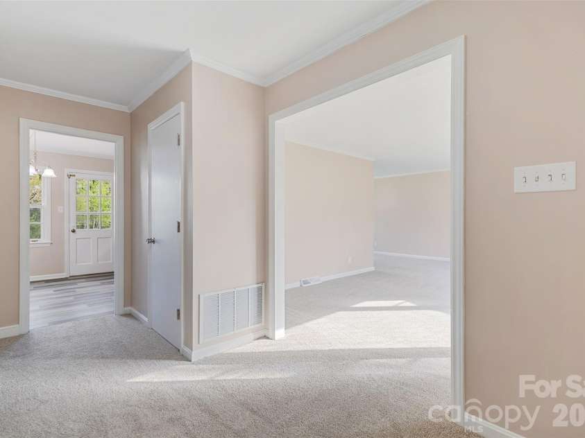 347 Red Fox Trail, Rock Hill, SC 29730.  MLS# CAR4363660, YatesRealty ID 24618. View from entry into kitchen & living room