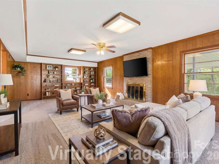 347 Red Fox Trail, Rock Hill, SC 29730.  MLS# CAR4363660, YatesRealty ID 24618. Virtually Staged Lower Level Den