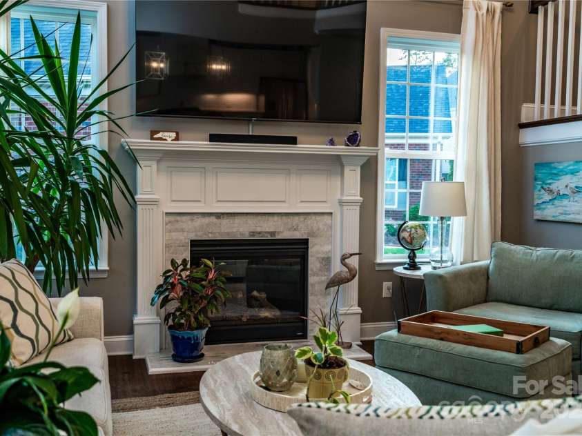159 Holly Ridge Drive, Mooresville, NC 28115.  MLS# CAR4266521, YatesRealty ID 24623. Gorgeous fireplace surround