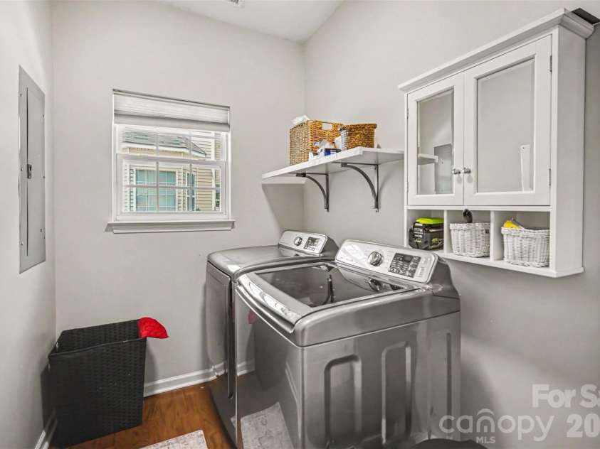 11539 Baystone Place, Concord, NC 28025.  MLS# CAR4382535, YatesRealty ID 24628. Laundry, main level 
