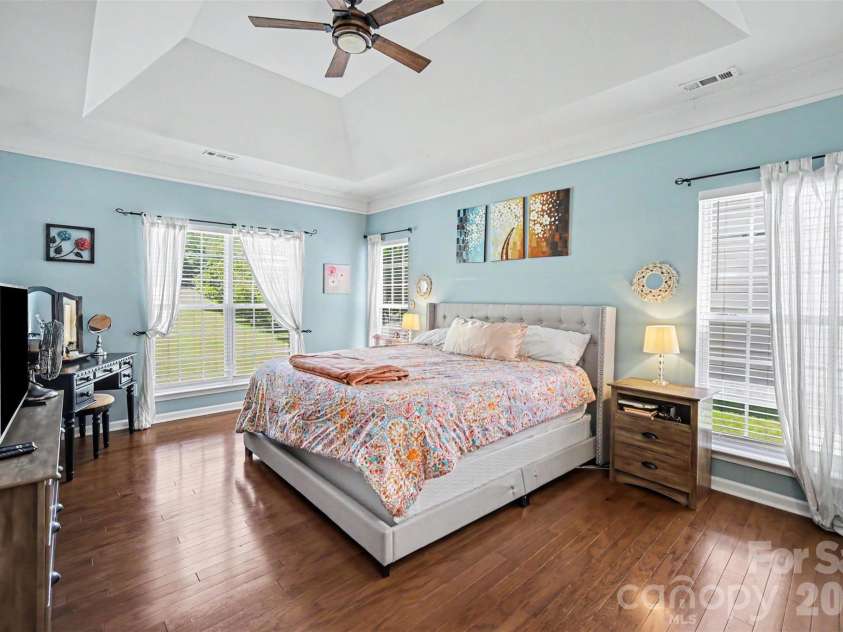 11539 Baystone Place, Concord, NC 28025.  MLS# CAR4382535, YatesRealty ID 24628. Primary bedroom, main level 