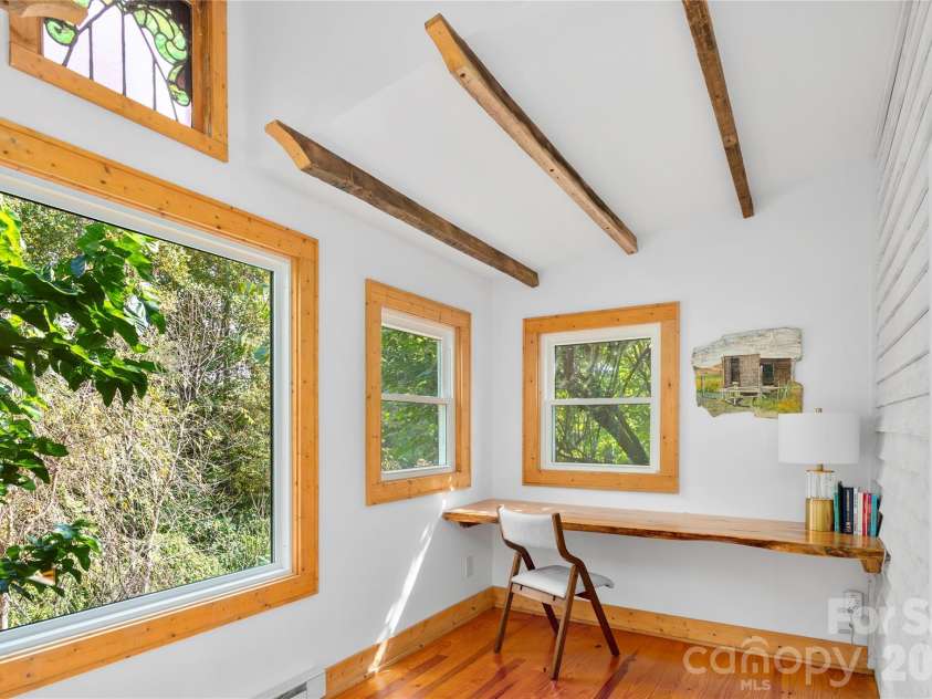 528 Padgettown Road, Black Mountain, NC 28711.  MLS# CAR4380747, YatesRealty ID 24642. Cabin Office