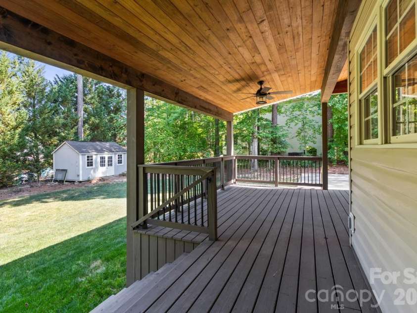 107 Jib Lane, Mooresville, NC 28117.  MLS# CAR4382872, YatesRealty ID 24646. Covered Back deck