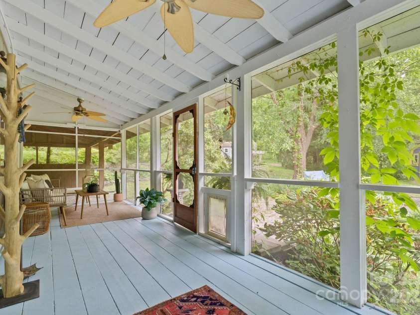 20 Pickens Lane, Weaverville, NC 28787.  MLS# CAR4267121, YatesRealty ID 24647. Screened in porch