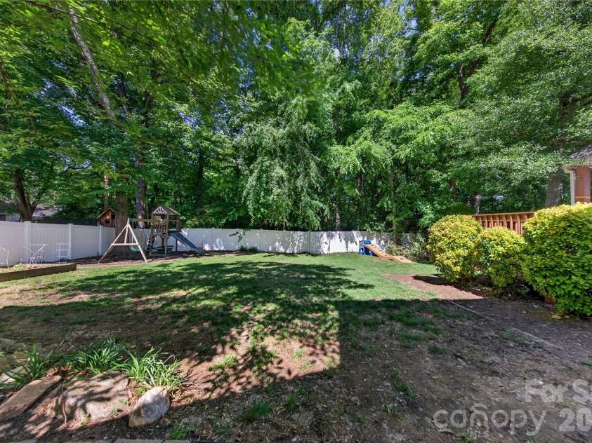 3910 Longwood Drive, Concord, NC 28027.  MLS# CAR4381848, YatesRealty ID 24651. Fully Fenced Backyard