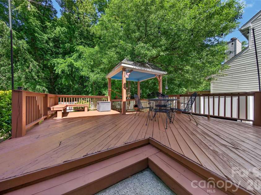3910 Longwood Drive, Concord, NC 28027.  MLS# CAR4381848, YatesRealty ID 24651. Large Deck 