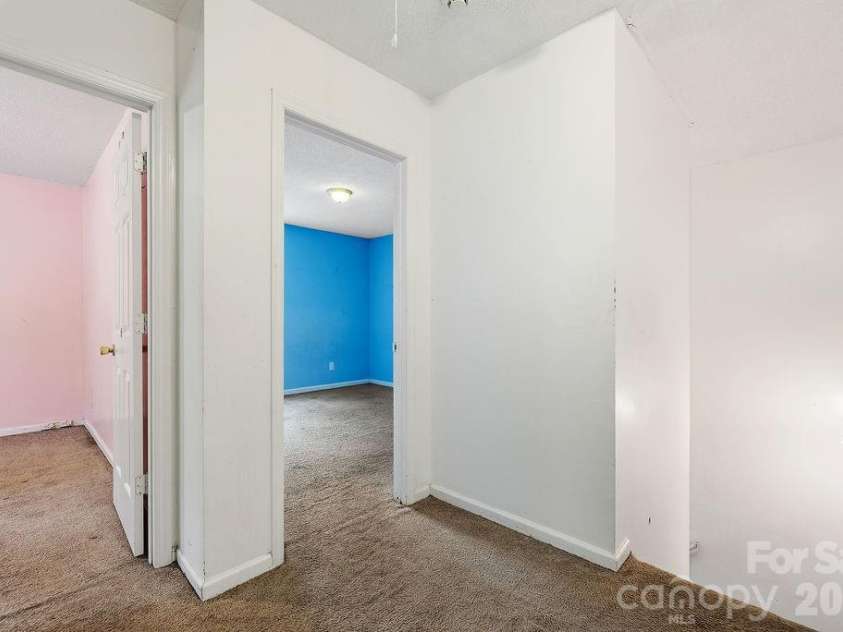 6719 Raeburn Lane, Charlotte, NC 28227.  MLS# CAR4377347, YatesRealty ID 24654. Upper Hall Bedrooms 2 & 3