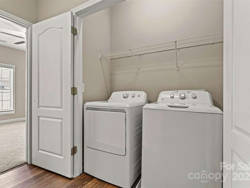 110 Dime Lane, Mooresville, NC 28117.  MLS# CAR4258926, YatesRealty ID 24663. Washer and Dryer Included, located in the hallway on the 2nd floor.