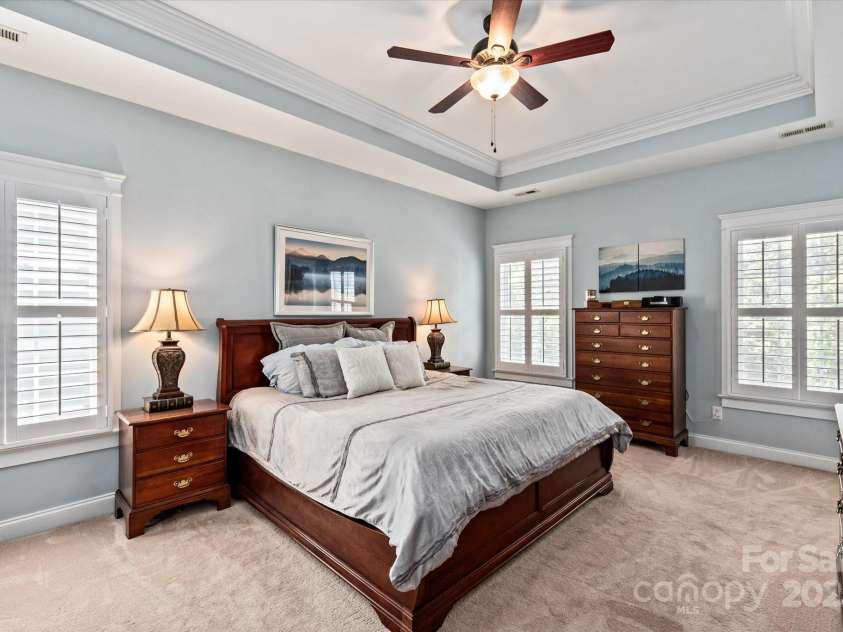 189 Mills Lane, Fort Mill, SC 29708.  MLS# CAR4259417, YatesRealty ID 24667. Owner's suite with walk in closet and tray ceiling