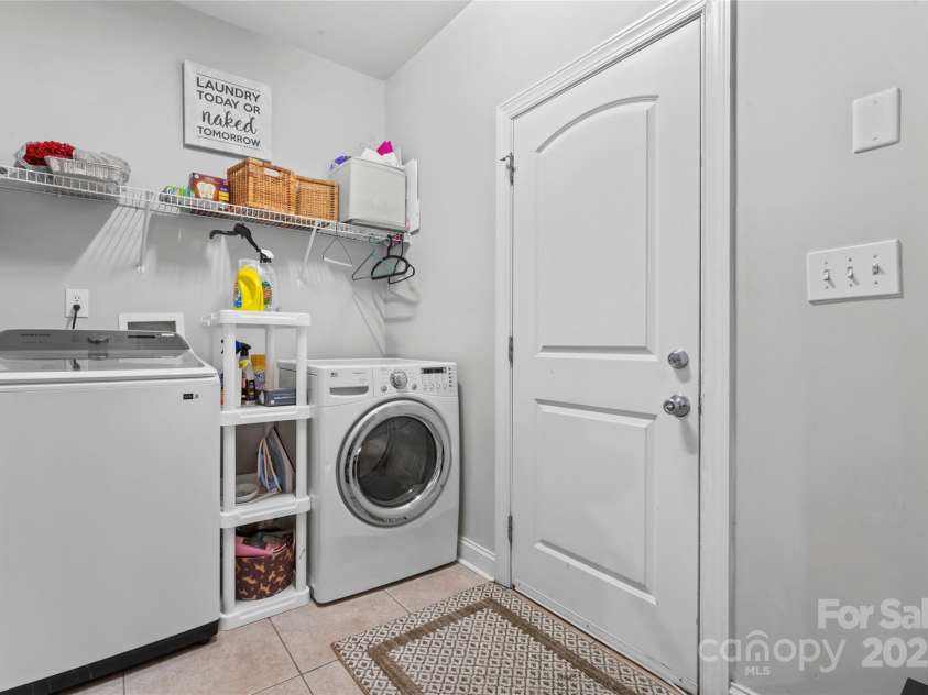 7355 Drury Lane, Denver, NC 28037.  MLS# CAR4274353, YatesRealty ID 24670. Downstairs laundry