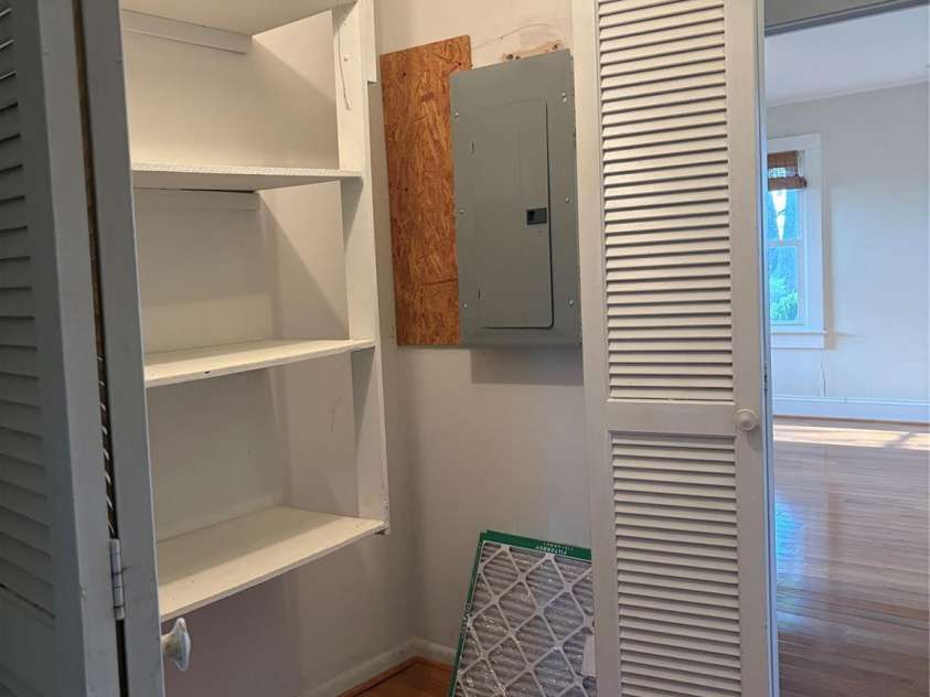 447 Elam Road, Lawndale, NC 28090.  MLS# CAR4385293, YatesRealty ID 24678. Hallway closets