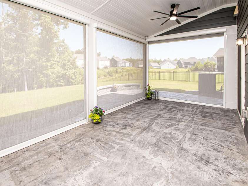 17718 Terryglass Lane, Charlotte, NC 28278.  MLS# CAR4274833, YatesRealty ID 24679. Screened in back porch with automatic retractable awning