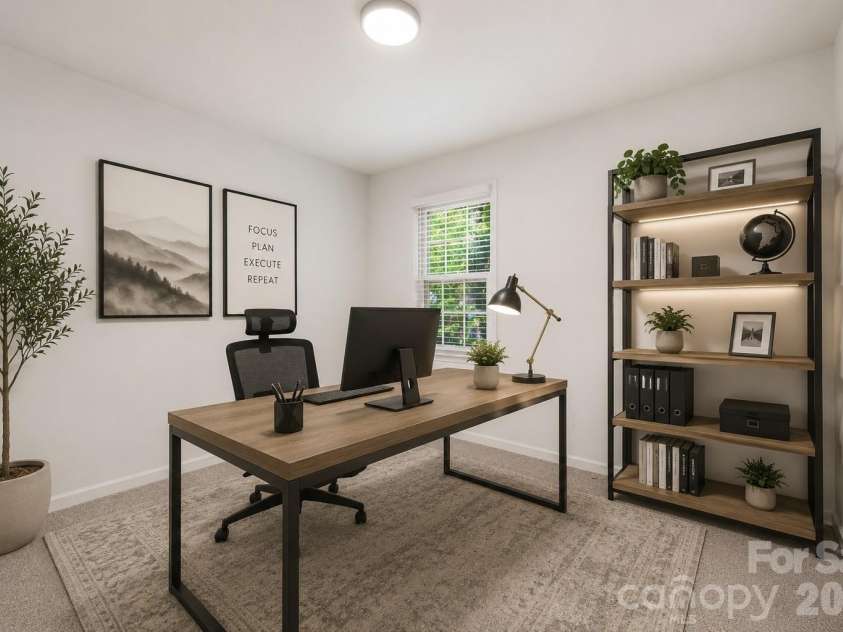 405 Leighton Court, Matthews, NC 28105.  MLS# CAR4376278, YatesRealty ID 24690. Office / Flex Virtually Staged