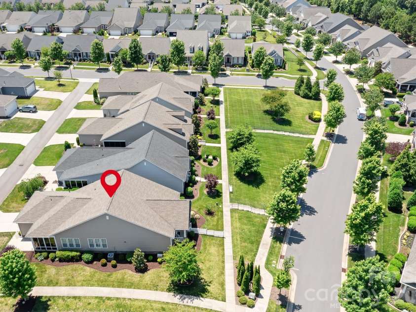 11642 Mount Argus Drive, Cornelius, NC 28031.  MLS# CAR4350521, YatesRealty ID 24708. Aerial side view