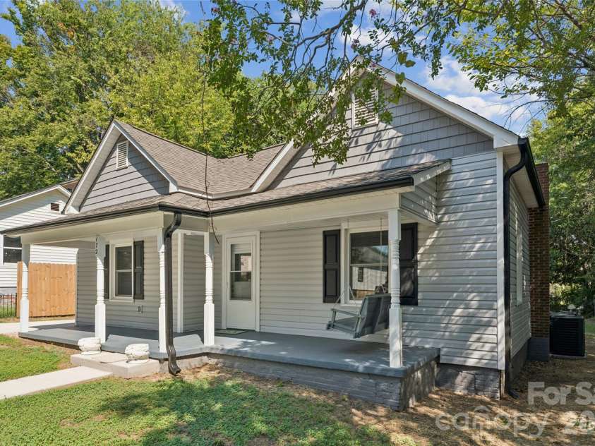 172 Eudy Drive, Concord, NC 28025.  MLS# CAR4422402, YatesRealty ID 24714. Large covered front porch.