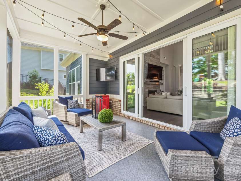 208 South Shore Drive, Belmont, NC 28012.  MLS# CAR4264831, YatesRealty ID 24723. Screened porch