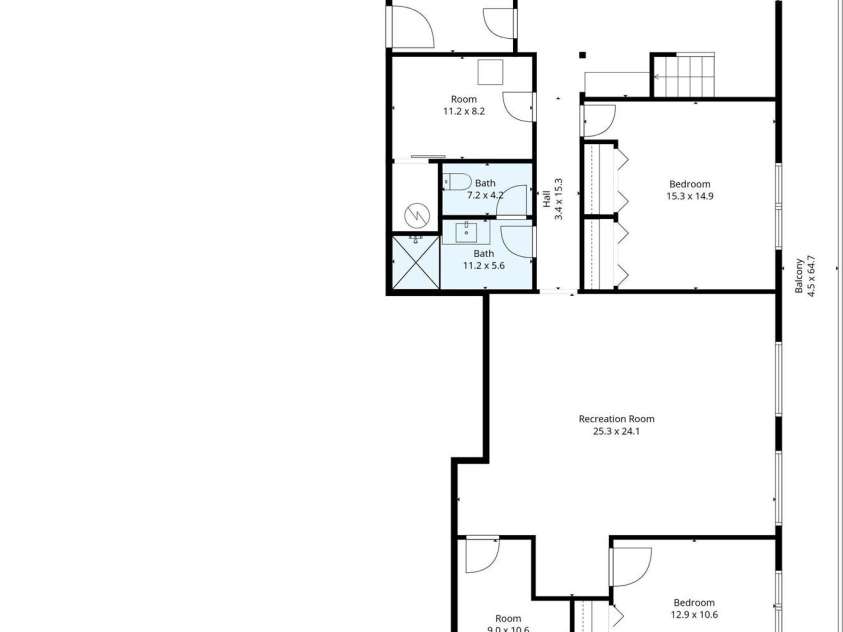 200 Piney Mountain Road, Tryon, NC 28782.  MLS# CAR4340345, YatesRealty ID 24734. Floorplan Lower Level