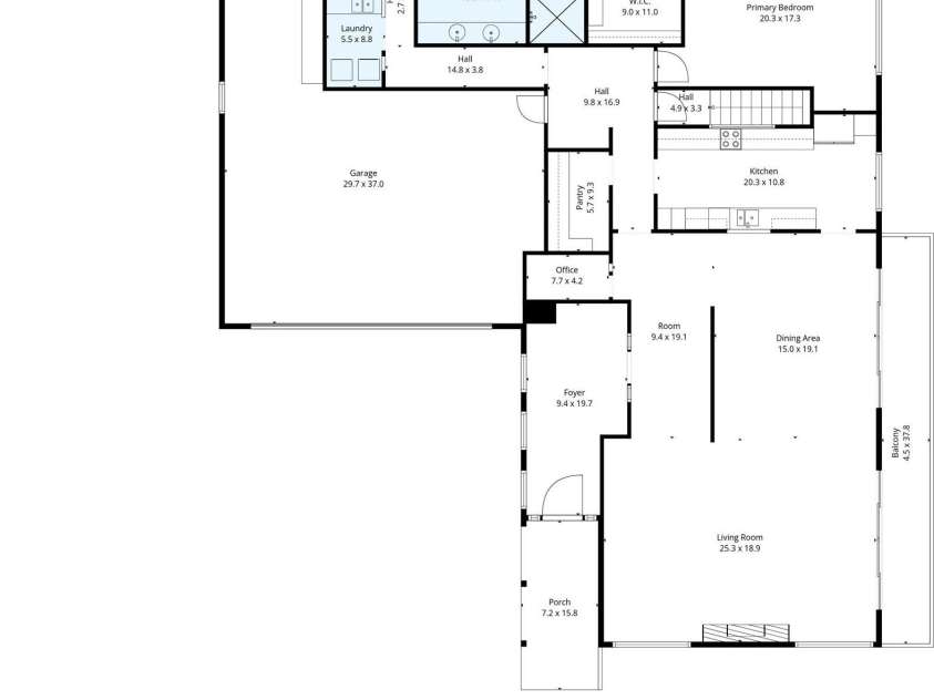 200 Piney Mountain Road, Tryon, NC 28782.  MLS# CAR4340345, YatesRealty ID 24734. Floorplan Main