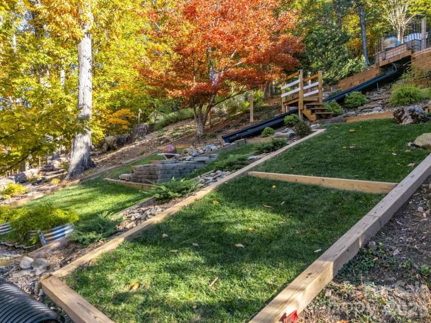 200 Piney Mountain Road, Tryon, NC 28782.  MLS# CAR4340345, YatesRealty ID 24734. Landscaped Green Spaces