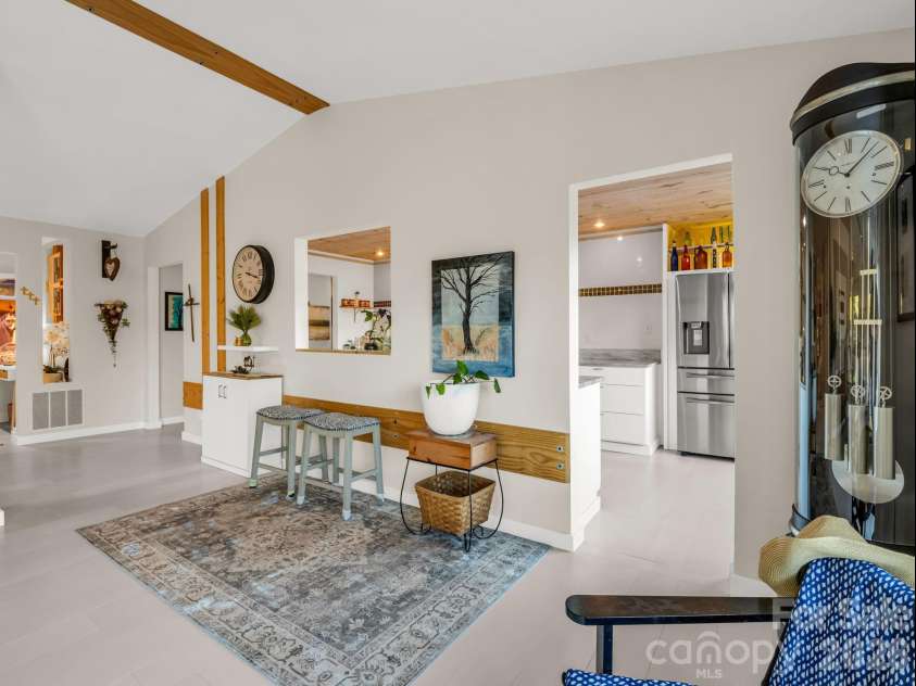 200 Piney Mountain Road, Tryon, NC 28782.  MLS# CAR4340345, YatesRealty ID 24734. Open Floorplan into Kitchen