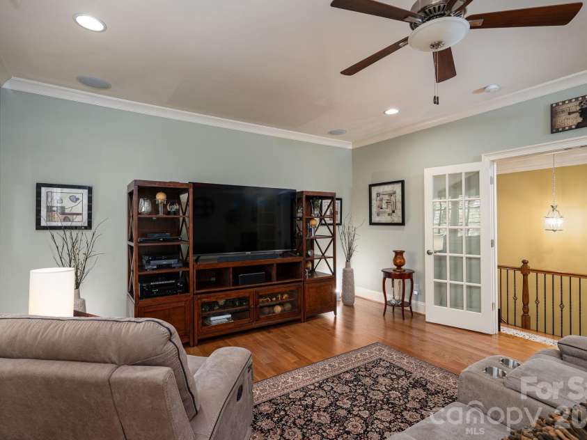 169 Cape Cod Way, Mooresville, NC 28117.  MLS# CAR4358747, YatesRealty ID 24736. Upstairs media Room