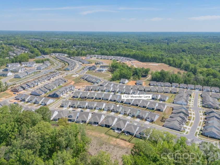 1127 Meander Lane, Waxhaw, NC 28173.  MLS# CAR4361011, YatesRealty ID 24737. Community Aerial