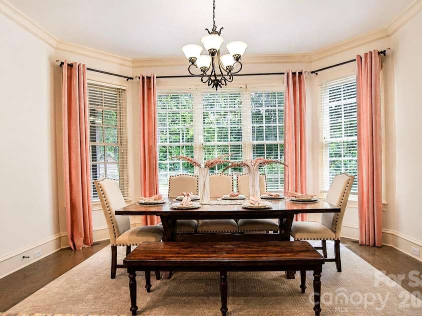 7304 River Valley Court, Mint Hill, NC 28227.  MLS# CAR4379880, YatesRealty ID 24743. Amazing Dining area