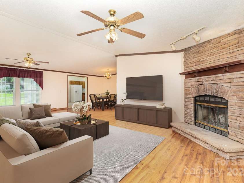 611 Robinson Street, Dallas, NC 28034.  MLS# CAR4261429, YatesRealty ID 24747. Virtually staged.