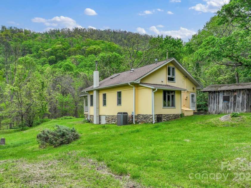 443 OX CREEK Road, Weaverville, NC 28787.  MLS# CAR4251407, YatesRealty ID 24753. From back of property