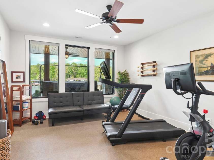 644 Normandy Road, Mooresville, NC 28117.  MLS# CAR4363129, YatesRealty ID 24760. Basement Workout Room