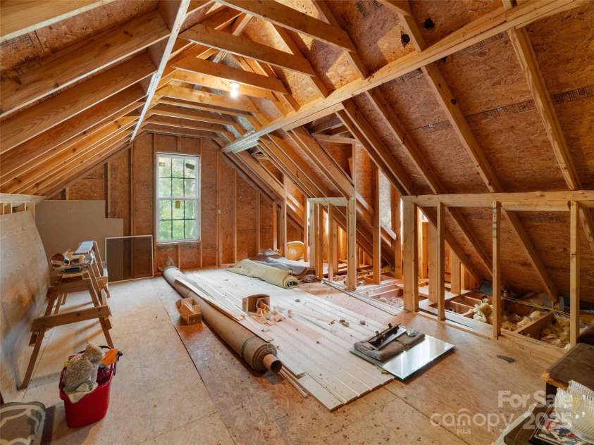 37 C Creek Lane, Pisgah Forest, NC 28768.  MLS# CAR4314709, YatesRealty ID 2477. Unfinished area perfect for storage or flexible use