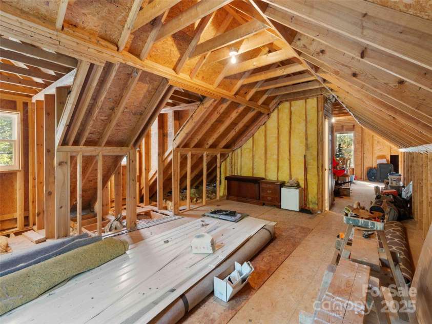 37 C Creek Lane, Pisgah Forest, NC 28768.  MLS# CAR4314709, YatesRealty ID 2477. Unfinished area perfect for storage or flexible use