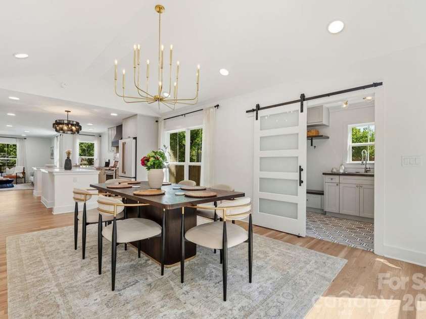 1939 Academy Street, Charlotte, NC 28205.  MLS# CAR4376177, YatesRealty ID 24770. Dining Room
