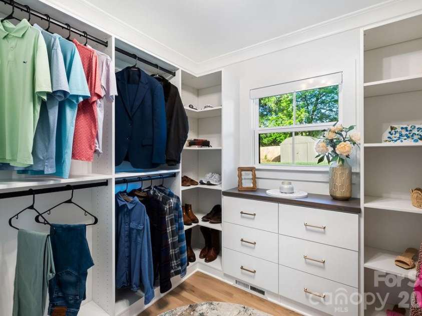 1939 Academy Street, Charlotte, NC 28205.  MLS# CAR4376177, YatesRealty ID 24770. Fully updated closet