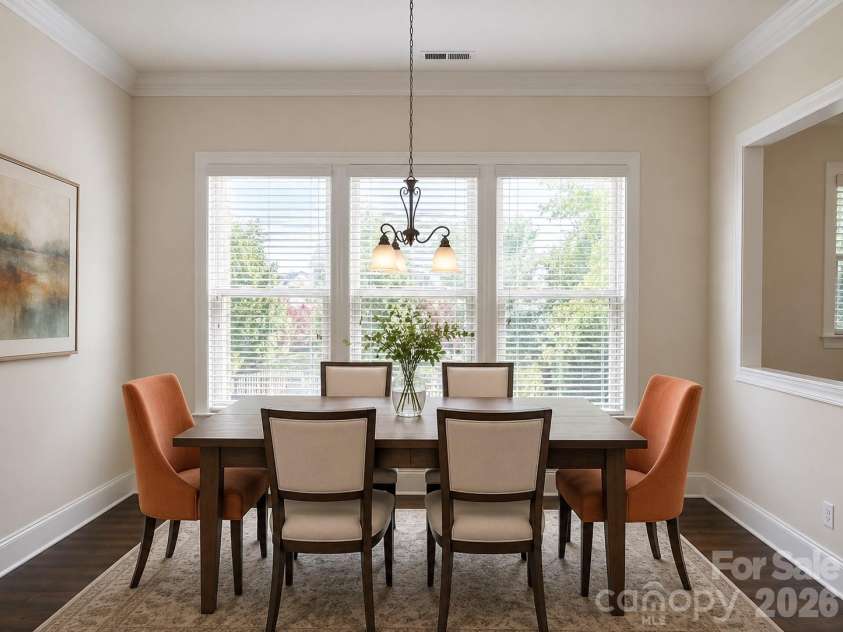 1719 Emory Oak Drive, Charlotte, NC 28270.  MLS# CAR4379613, YatesRealty ID 24775. Breakfast area Virtual staging