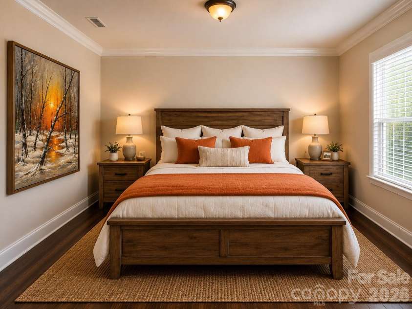 1719 Emory Oak Drive, Charlotte, NC 28270.  MLS# CAR4379613, YatesRealty ID 24775. Guest room Virtual staging