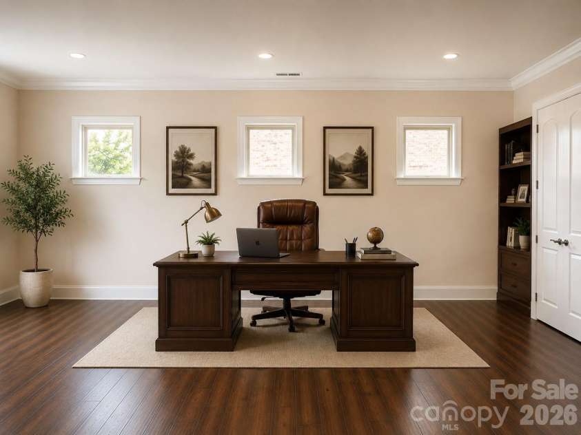 1719 Emory Oak Drive, Charlotte, NC 28270.  MLS# CAR4379613, YatesRealty ID 24775. Office Virtual staging