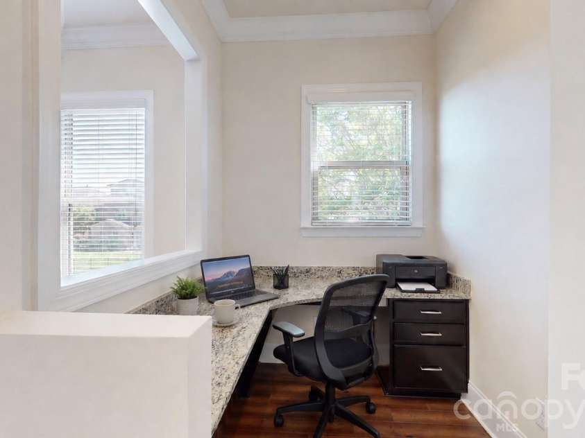 1719 Emory Oak Drive, Charlotte, NC 28270.  MLS# CAR4379613, YatesRealty ID 24775. Study nook Virtual staging