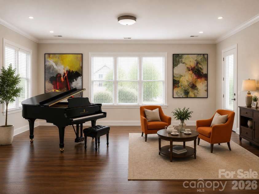 1719 Emory Oak Drive, Charlotte, NC 28270.  MLS# CAR4379613, YatesRealty ID 24775. Sunroom Virtual staging