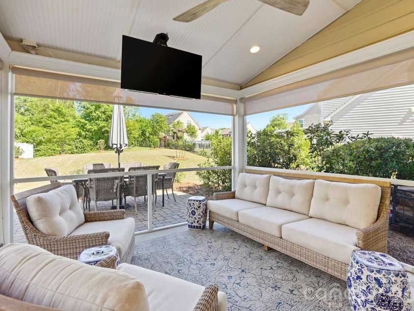 1989 Topaz Plaza, Davidson, NC 28036.  MLS# CAR4373611, YatesRealty ID 24786. Back Porch - Covered / Screened-In