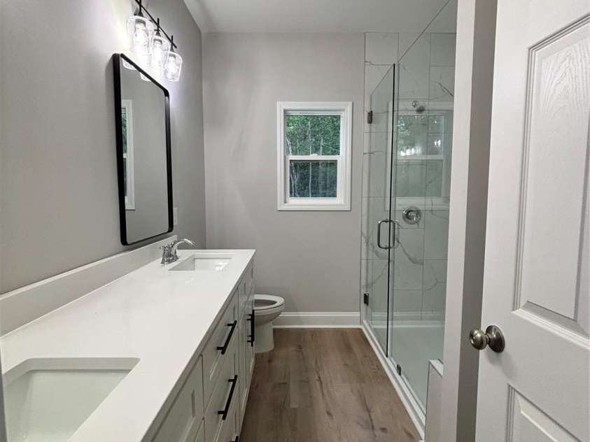 1818 New Salem Road, Monroe, NC 28110.  MLS# CAR4382625, YatesRealty ID 24797. Master bath