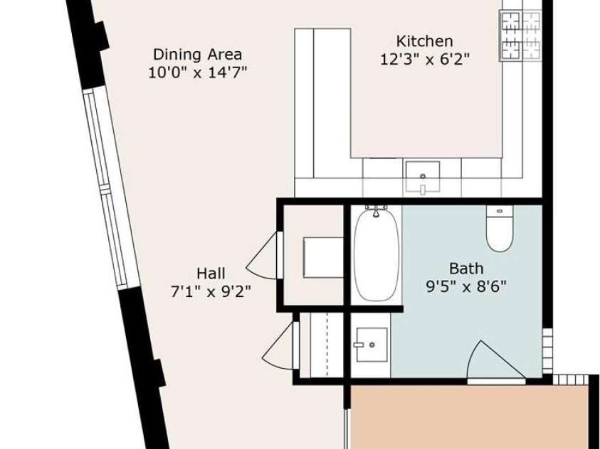 100 Coxe Avenue, Asheville, NC 28801.  MLS# CAR4271737, YatesRealty ID 24809. Floor plan
