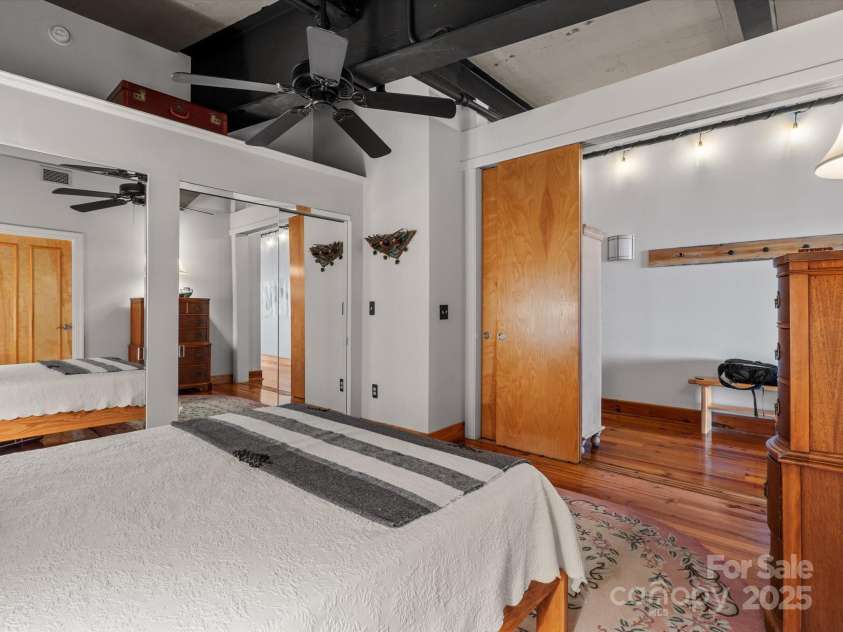 100 Coxe Avenue, Asheville, NC 28801.  MLS# CAR4307768, YatesRealty ID 24809. Extra tall and wide sliding doors to let in ample light