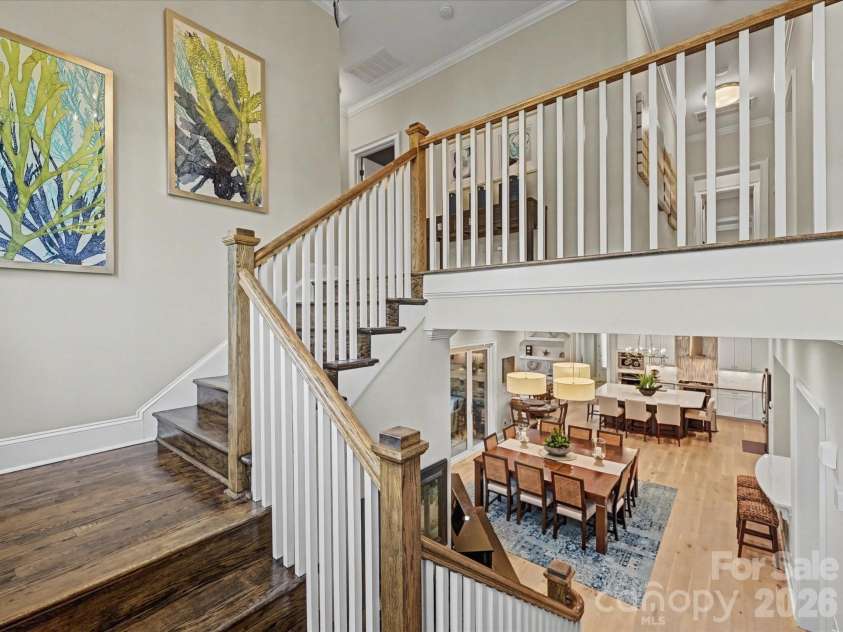 205 Pumpkin Seed Court, Matthews, NC 28104.  MLS# CAR4350087, YatesRealty ID 2481. Staircase